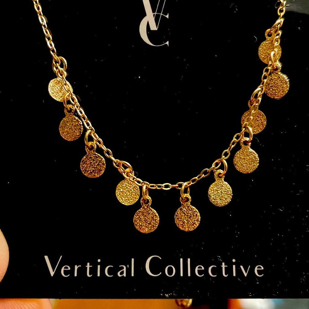 Gold glitter trinket anklet